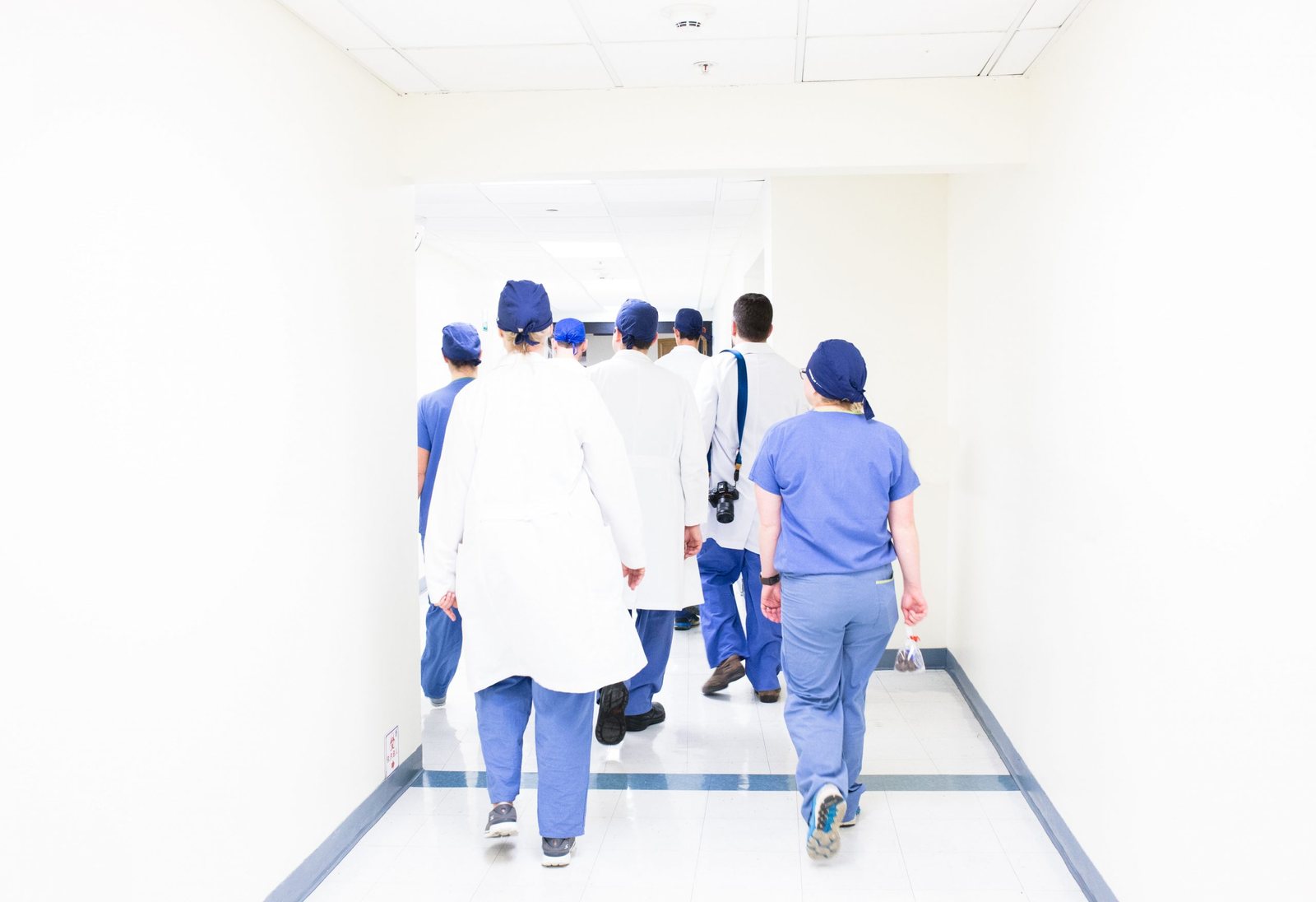 Medical professionals reviewing a radiograph together